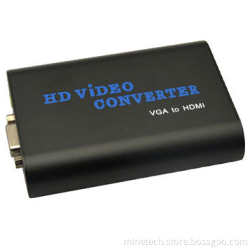 VGA to HDMI converter with sound, resolution up to 1920*1080 pixels